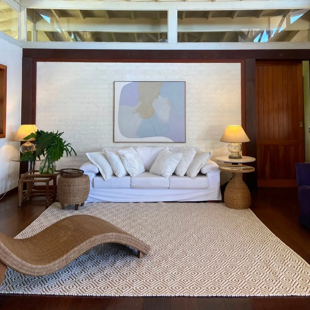 Tapete Raízes em Algodão, Chenille e Sisal Natural 2,50 m x 3,00 m em vista principal